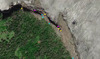 Map of Stiles Cove South
<br>
Yellow - Climbing areas
<br>
Pink - Hazardous areas (Tide and waves/swells)
<br>
Blue - Landmarks (Left to right: hitchhiker's thumb, Jay and MJ memorial, switchback to problems, switchback to problems on lower ledge)