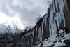 Local ice climbing spot, Casket Quarry.