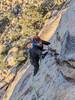 Above the crux and before the Dappled Mare intersection