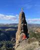 Santa and one of his elves at Pinnacles