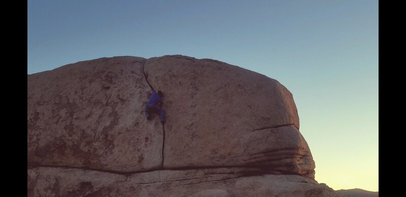 Sunset Solo of Tennis Shoe Crack