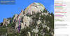 Route overlays for some routes on Batman Rock area.