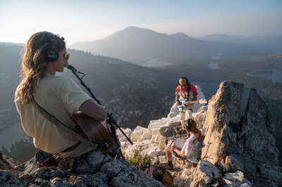 Half Hour Late playing a concert after climbing the arete