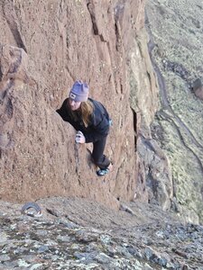 Sawyer wrapping up the last 5 feet of Super Slab.