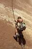 Ken Sims on first ascent of S-Crack in Escalante.
<br>

<br>
Photo by Dennis Jackson posted with permission by Dennis Jackson.