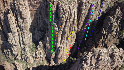 From left to right: Mangas, Coloradas, Victorio, Apache Wolf, Gouyen, Lozen, Naiche.  Photo courtesy of David Judkins.