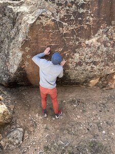 Feeling out the moves.