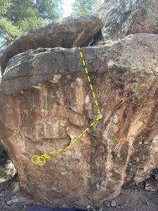 Match start, head up the flake.