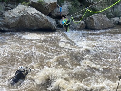 Replacing the primo tyrol with Nadya, Kevin, and a boogie-boarding spectator.