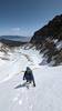 Logan on the lower snowfield