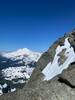 Looking at a party on a rappel pitch into the gulley (the 1st one I think?) from the vantage of the SE ridge.