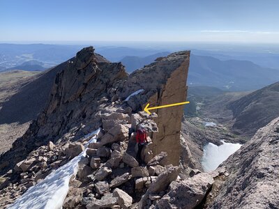 The Chasm View rappel start from the Cable Route.