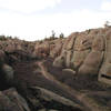 Looking down the main canyon