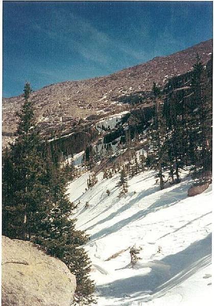 Duncan's Dinky Drip from the west, towards Black Lake