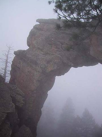 Royal Arch on a foggy morning.