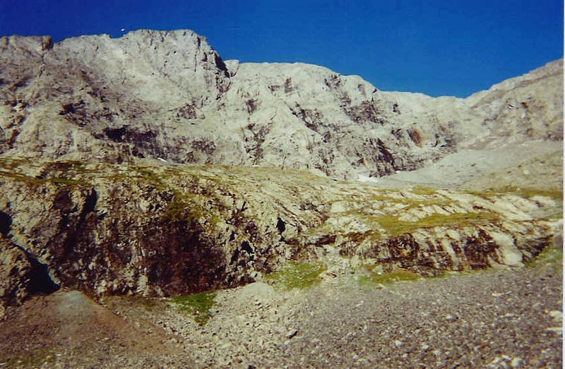 Blanca Peak front view of North Face