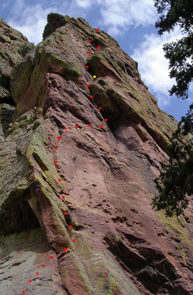 The steep, exposed and exciting Italian Arete.