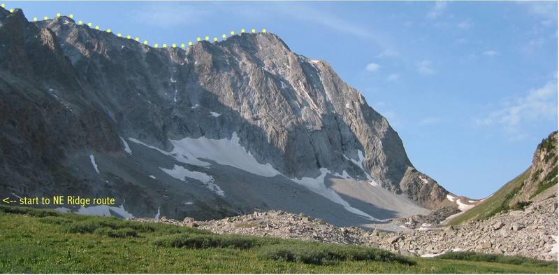 Capitol Peak showing NE Ridge.
