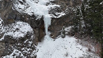 Thin early season conditions but climbable