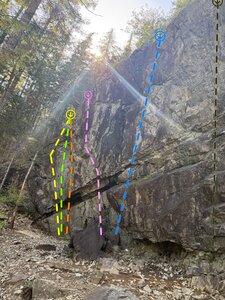 Substation - Far Left
<br>
Yello - Turf Safari 
<br>
Green - Bwana Be Your Man 
<br>
Orange - Savannah Daydreamin'
<br>
Pink - Stick Boy 
<br>
Blue - You're Only Nice to Me When You're Wet 
<br>
Black - You're Only Nice to Me When I Tie You Up