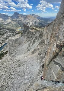 Coming up the sweet corner/flake on P6 of Brown Cow.