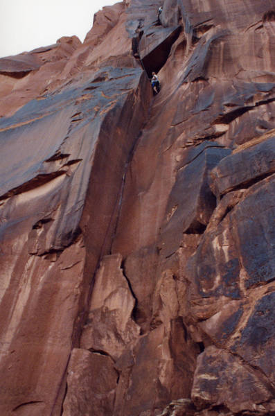 William following P1 of Vision Quest, just past the beautiful dihedral.