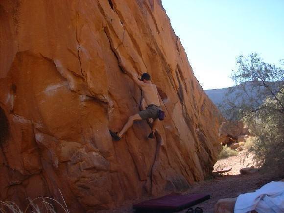 bouldering...