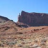 Starting the approach to Chip Tower(smaller tower on the left)