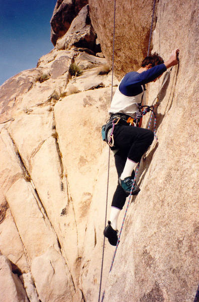 At the bolt on Pitch 2. Photo by T. Tennessee