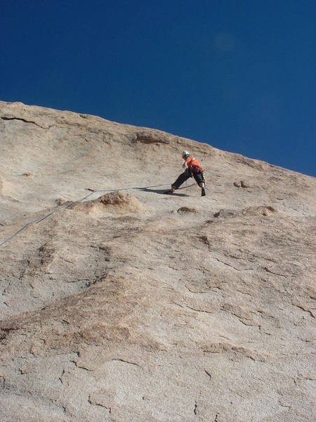 Matt leading the wandering route.