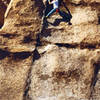 Browning soloing the Right Mel Crack photo: r.miramontes