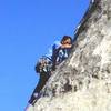 5.10b4me on the sharp end at Lickety Splits.