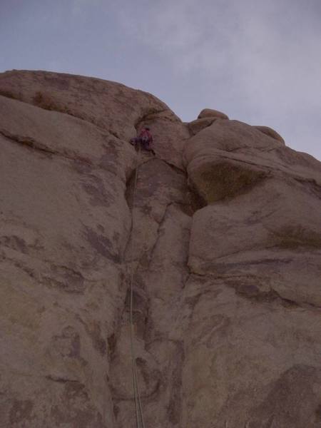 Approaching the top during a twilight ascent. Photo by HHH.