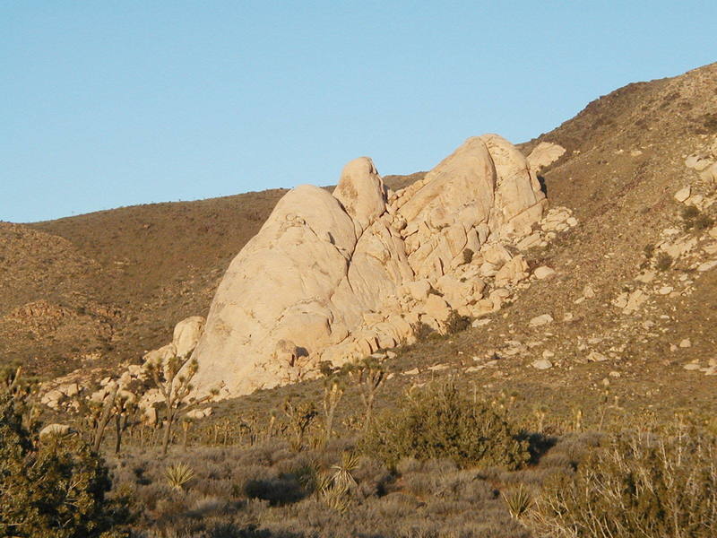 Saddle Rocks showing the lesser visited south side of the formation.