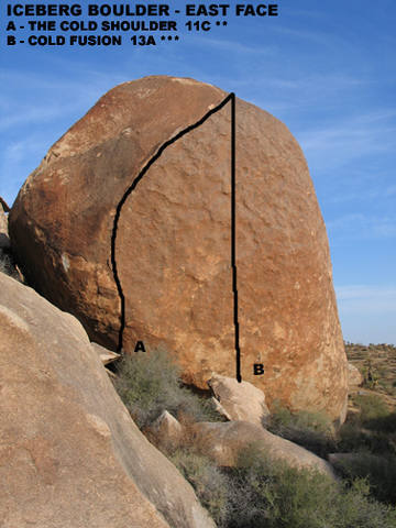 Iceberg Boulder - East face