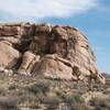 Cyclops Rock with the northwest and southwest faces visible 