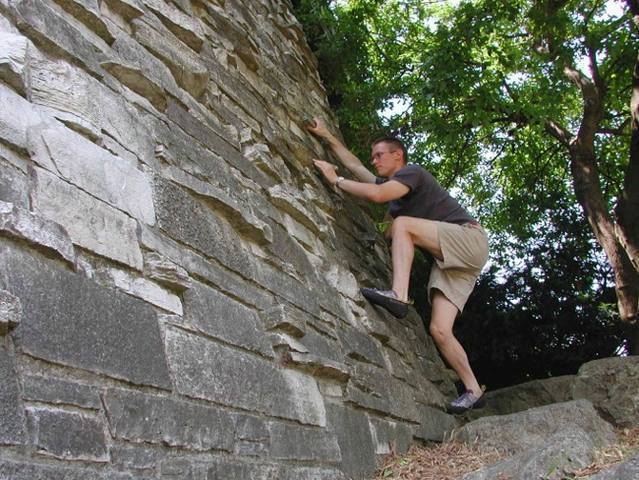 Tom Anderson-Brown on Shrubbery Wall.  Beautiful city rock!