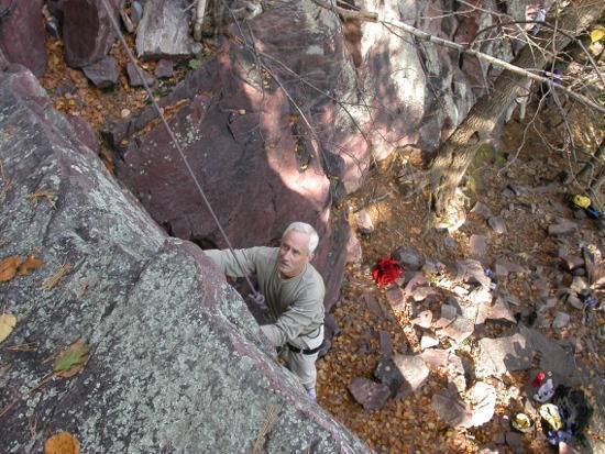 Jan Brown on the Green Bulge.  Photo by Jason Willis.