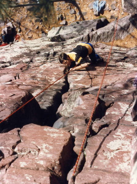 Looking down on the upper half of Dippy Diagonal.