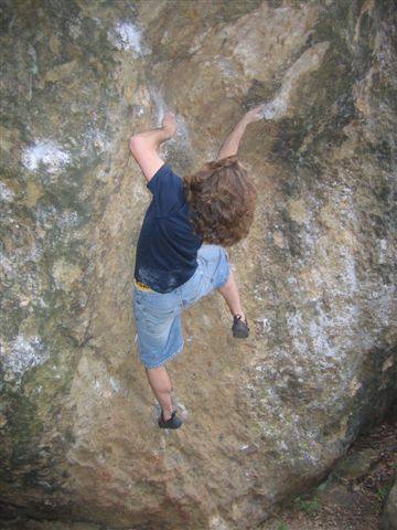 Aron on "Scotts Arete" V7