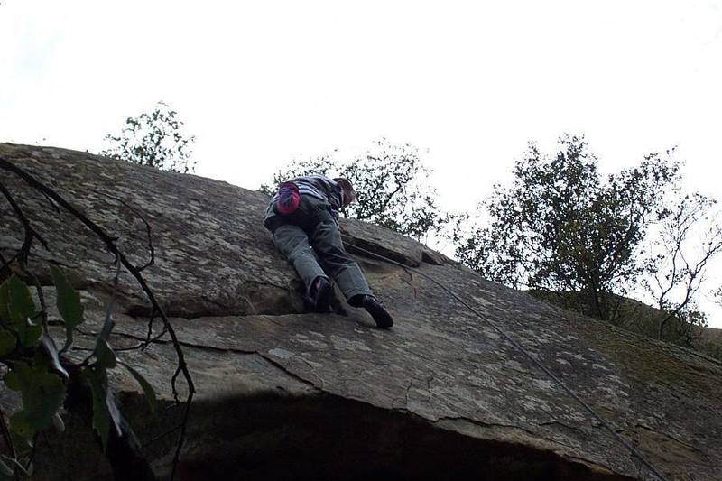 Paul on the upper flake.