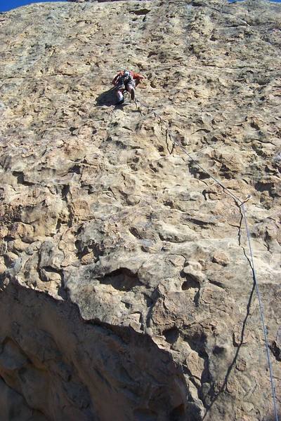 Paul near the third bolt.