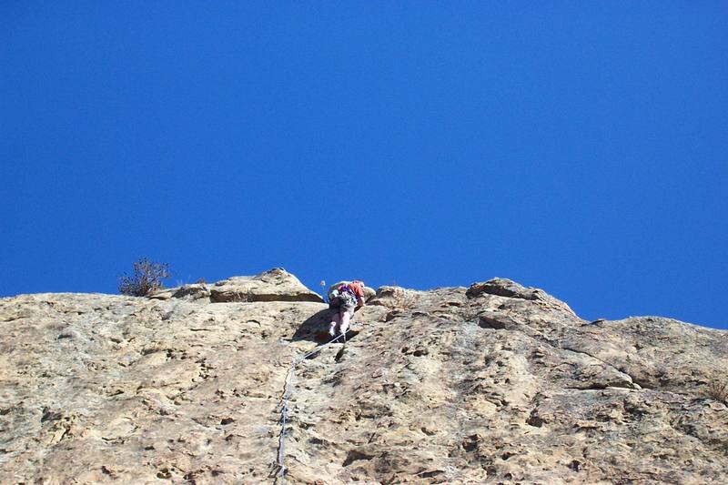 Paul at the top of yabba dabba dudes