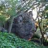 Gomer's pile as seen from the edge of the lawn off the path.
