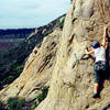 Jody Langford took this photo of me on the corner route back in the day.