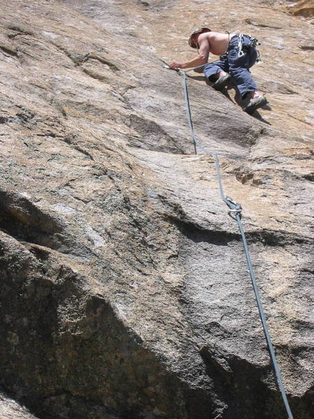 Climbing on the first ascent