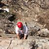 Brian on Regular Route, P.A.'s Mother, Rock Canyon. Right before the crack opens up and overhangs. 